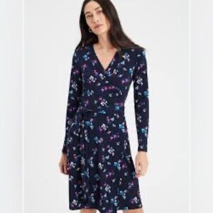 Banana Republic Factory Floral Print Wrap Dress Medium NWT